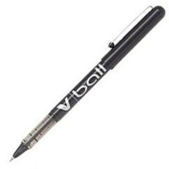 Liquid ink ballpoint pen Pilot Roller V-Ball 0,7 Black 12 Units