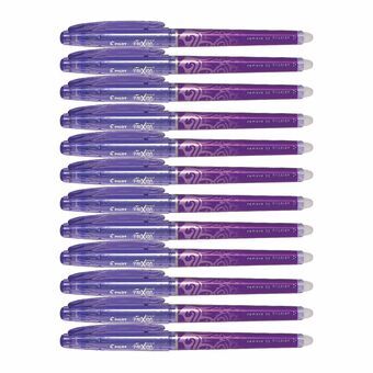 Liquid ink ballpoint pen Pilot FriXion Point Violet 12 Units