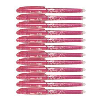 Liquid ink ballpoint pen Pilot FriXion Point Pink 12 Units