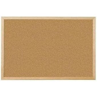 Bulletin board Q-Connect KF03567 Brown 90 x 60 cm Plastic