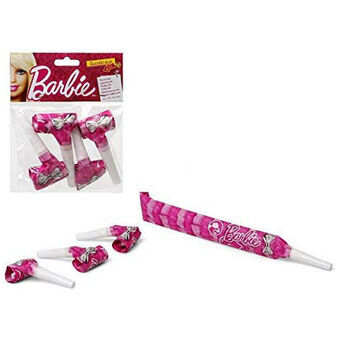 Party supply set Barbie Whistle 4 Units