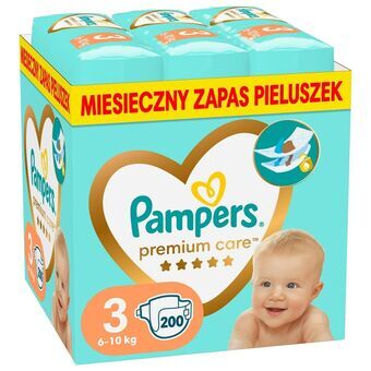 Disposable nappies Pampers 3 (200 Units)