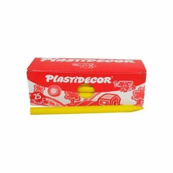 Coloured crayons Plastidecor 816971 Yellow Plastic 25 Pieces