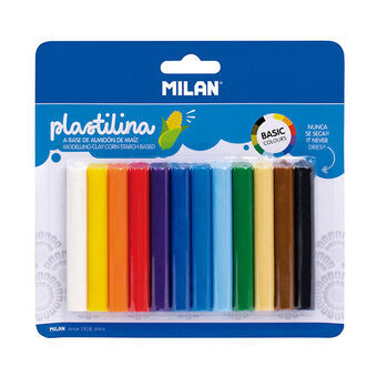 Sticks of Modelling clay Milan 140 g (12 Pieces)