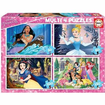 4-Puzzle Set Disney Princess Educa 17637 380 Pieces