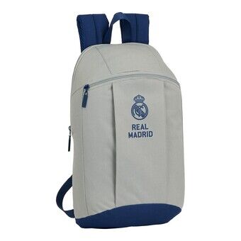 Casual Backpack Real Madrid C.F. Stone Grey Navy Blue (22 x 39 x 10 cm)