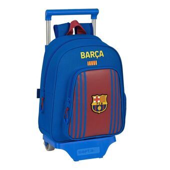 School Rucksack with Wheels F.C. Barcelona 27 x 33 x 10 cm