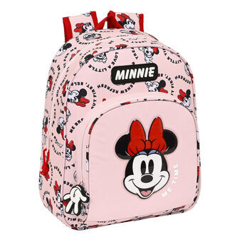 Child bag Minnie Mouse Me time Pink (28 x 34 x 10 cm)