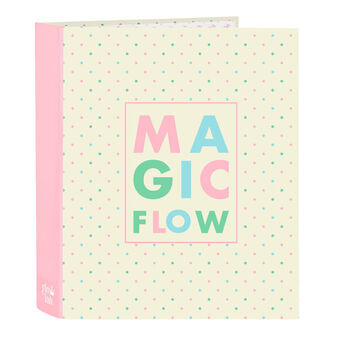 Ring binder Glow Lab Magic flow Beige A4 (27 x 33 x 6 cm)