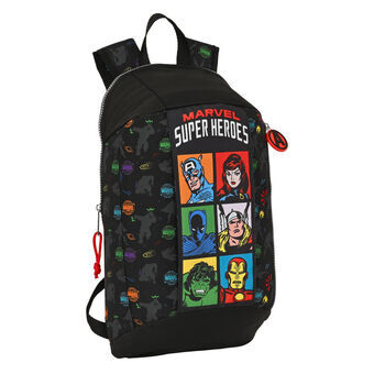 Casual Backpack The Avengers Super Heroes Black 22 x 39 x 10 cm Mini