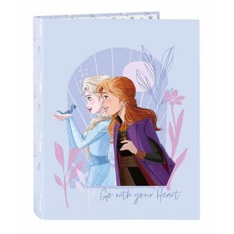 Ring binder Frozen Believe Lilac 26,5 x 33 x 4 cm