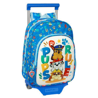 School Rucksack with Wheels The Paw Patrol Pups Purple 26 x 34 x 11 cm