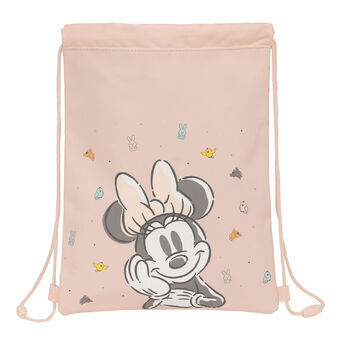 Backpack with Strings Minnie Mouse Baby 26 x 34 x 1 cm