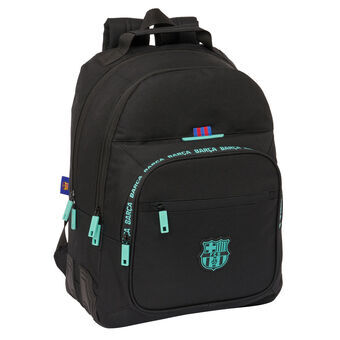 School Bag F.C. Barcelona Black 32 x 42 x 15 cm