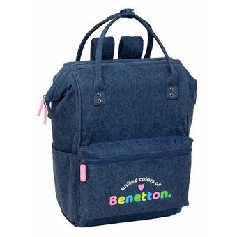 School Bag Benetton Denim 27 x 40 x 19 cm