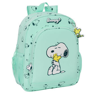 School Bag Snoopy Groovy Green 32 X 38 X 12 cm