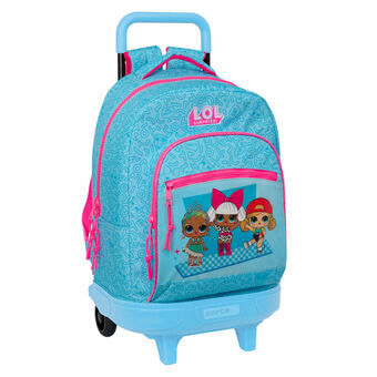 School Rucksack with Wheels LOL Surprise! Divas Blue 33 X 45 X 22 cm