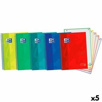 Notebook Oxford Ebook5 Touch Multicolour A4+ 120 Sheets (5 Units)