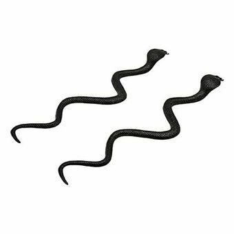 Halloween Decorations Snake Black 35 cm (2 Units)