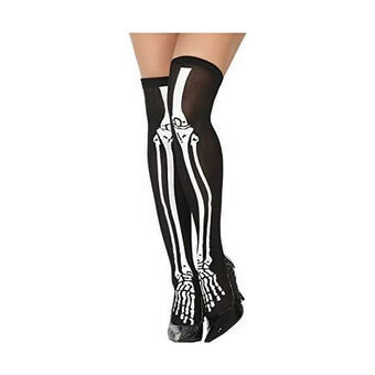 Costume Stockings Skeleton One size Black Halloween