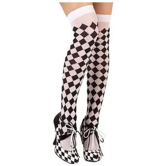 Costume Stockings Harlequin One size White