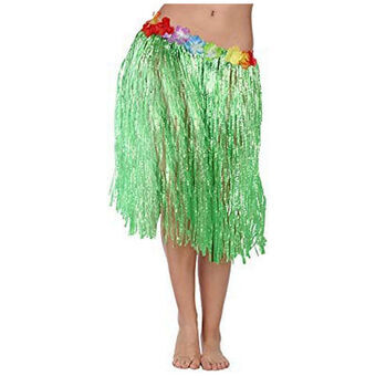 Skirt Hawaiian Woman Green