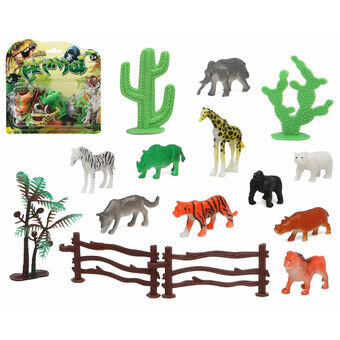 Set of Wild Animals 15 Pieces