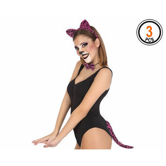 Headband Tigress Set Fuchsia animals