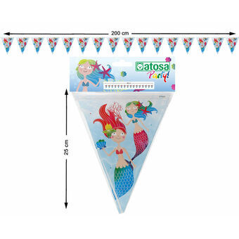 Bunting 2 m Multicolour Mermaid