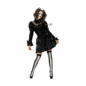 Costume for Adults Black Gothic woman (1 Piece)