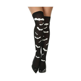 Costume Stockings Bat One size White