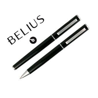 Roller Pen Belius BB187 Blue 1 mm (2 Units)