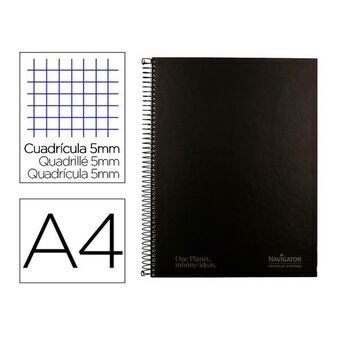 Notebook Navigator NA09 Black A4 80 Sheets