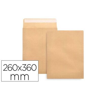 Envelopes Liderpapel SL45 Brown Paper 260 x 360 mm (100 Units)