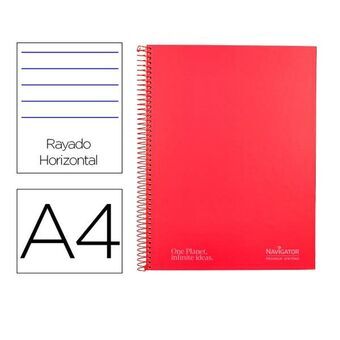 Notebook Navigator NA25 Red A4 80 Sheets