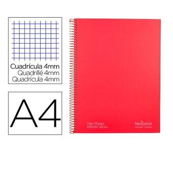 Notebook Navigator NA36 Red A4 80 Sheets