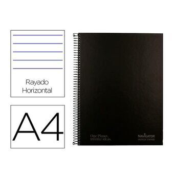 Notebook Navigator NA41 Black A4 80 Sheets