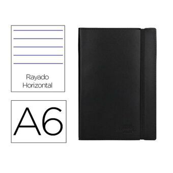 Notepad Liderpapel LD06 Black A6 120 Sheets