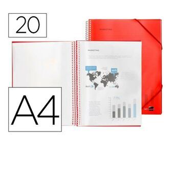 Document Holder Liderpapel EC06 A4 Red