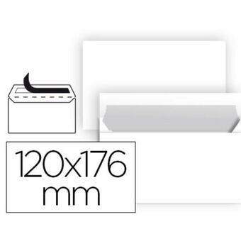 Envelopes Liderpapel SB86 White Paper 110 x 220 mm (25 Units)