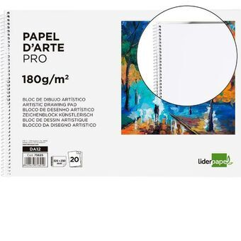 Drawing Pad Liderpapel DA12 White 20 Sheets Cardboard