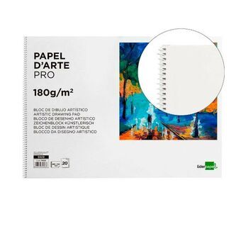 Drawing Pad Liderpapel DA13 White 20 Sheets Cardboard