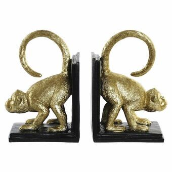 Bookend DKD Home Decor Resin Monkey (13.5 x 10 x 19 cm) (2 pcs)