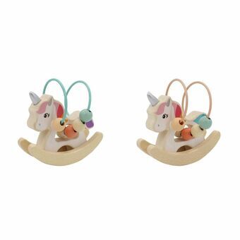 Unicorn DKD Home Decor Wood (12.5 x 8 x 11 cm) (2 pcs)