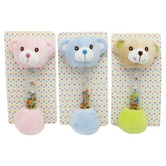 Rattle Cuddly Toy DKD Home Decor Bear (3 pcs)