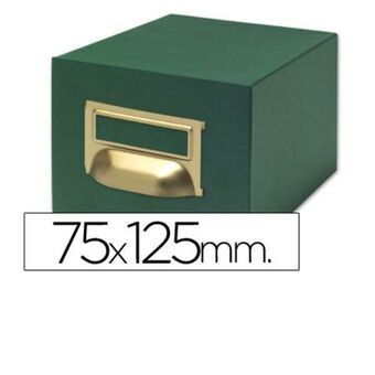 Refillable storage binder Liderpapel TV07 Green Fabric