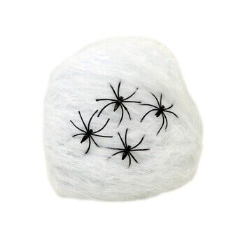 Halloween Decorations My Other Me Ball Cobweb White 20 x 20 x 6 cm