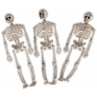 Halloween Decorations My Other Me 20 x 8 x 8 cm Skeleton 3 Units