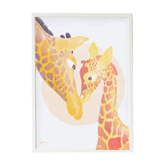 Painting Crochetts Multicolour MDF Wood 33 x 43 x 2 cm Giraffe