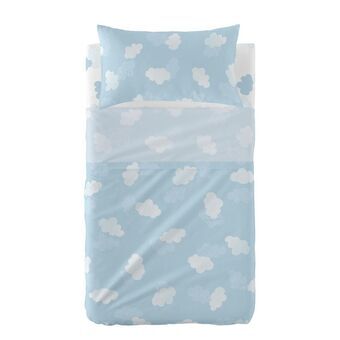 Bedding set HappyFriday Basic Kids Clouds Blue 2 Pieces